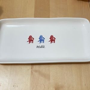 Rae Dunn Plate “Breathe”